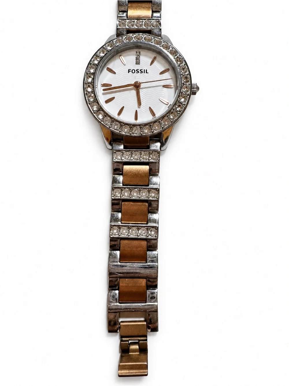 Fossil Jesse ES3622 Two Tone Crystal Watch